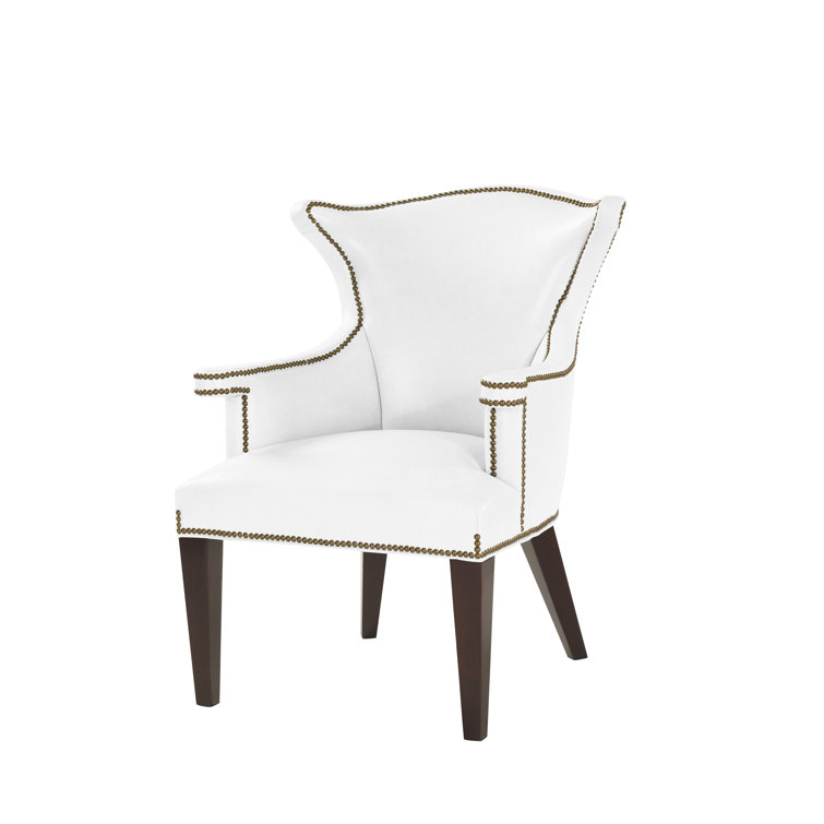 Wayfair white leather discount chair